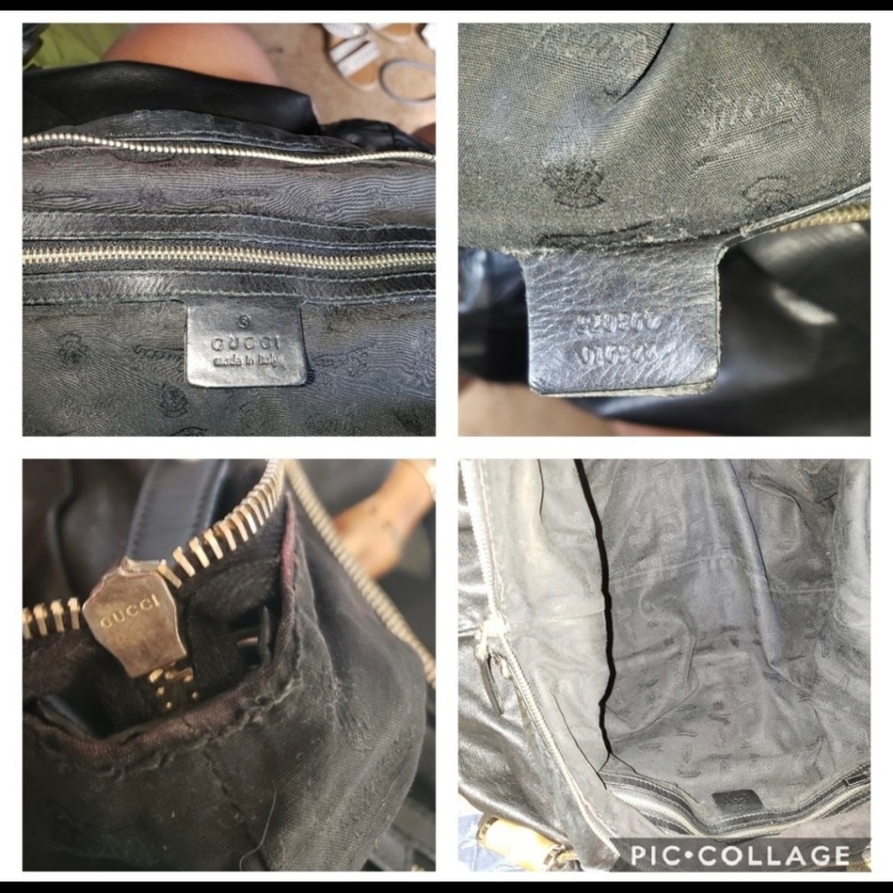 Gucci black lambskin tassel leather hobo - Picture 6 of 7